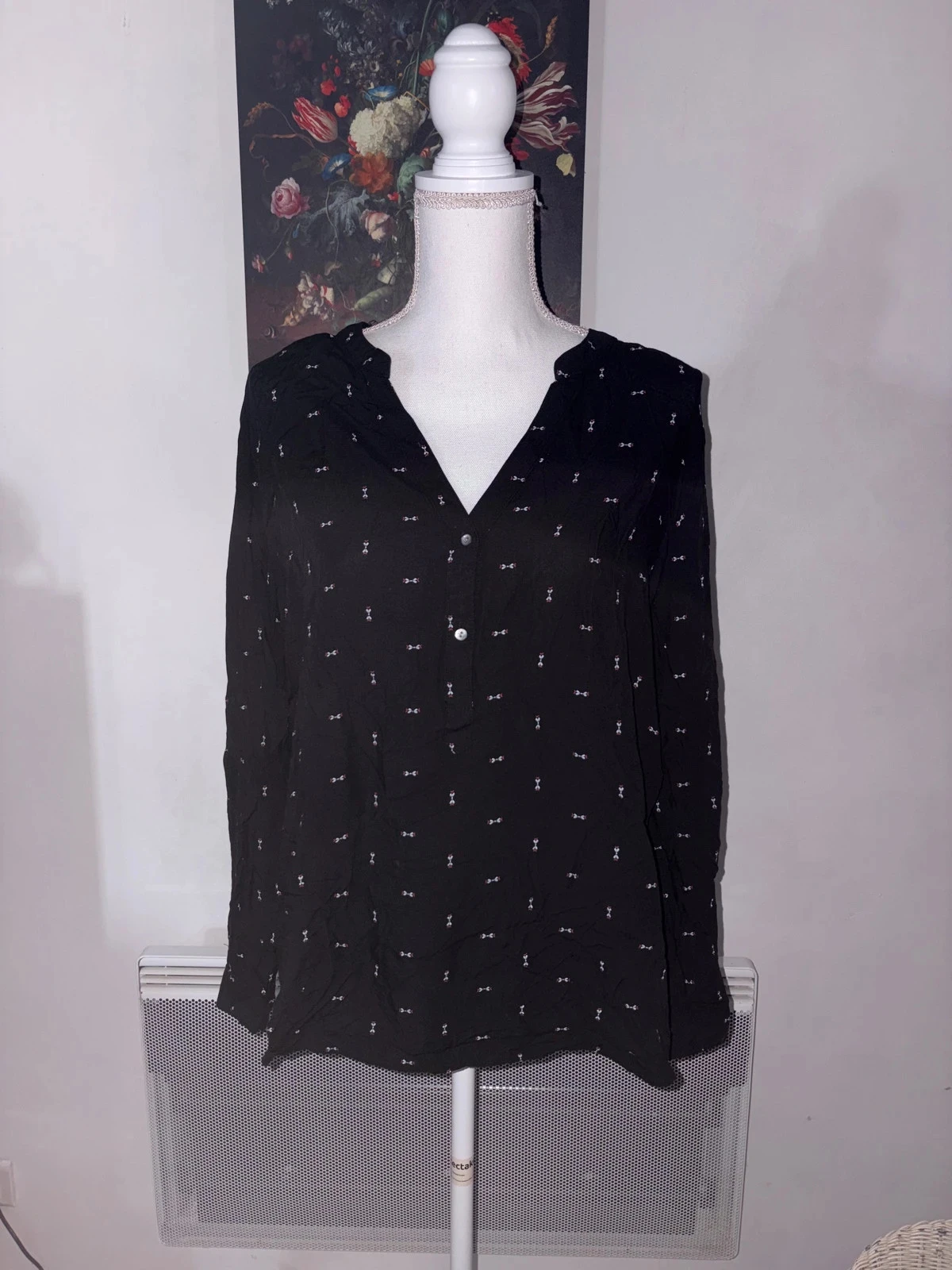Blouse à manches longues noir edc taille XL / 42